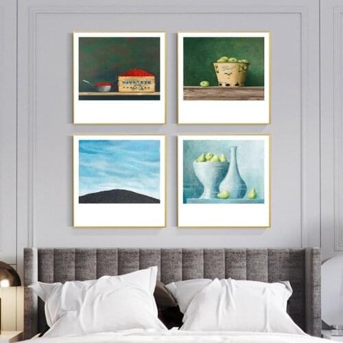 Modern Fruit Dining Table Wall Art Canvas Painting Nordic Minimalist Posters And Prints Wall Pictures For Living Room Home Decor