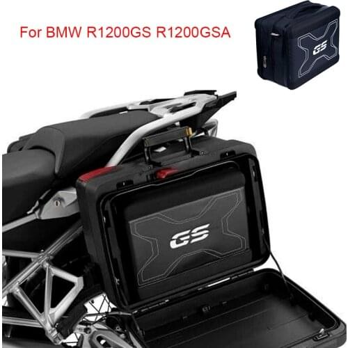 For BMW R1200GS R1200GSA Motorcycle Back Seat Bags Saddle Bags Side Tool Bag Carrier Systems 840D nylonl Leather suitcases