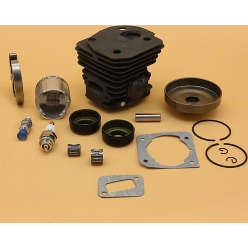 45mm Cylinder Piston Clutch Drum Spark Plug Kit For Husqvarna 350 340 345 Jonsered 2141 2150 CS2141 CS2150 Garden Chainsaw Parts