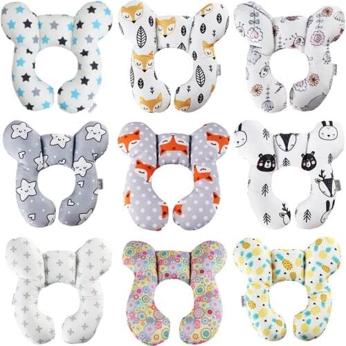 Newborn Baby Protect Security Safety Accessories U-shaped Soft Pillow Fix The Body In The Pushchair Anti-roll When Sleeping
