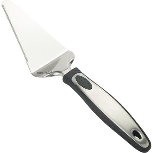 Turning Pizza Peel with Black Handle Pro Cake Peel Turner Stainless Steel Kitchen Peel Tool Hanging Hook