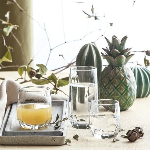 Lava 18 piece cup Set Glass Cups Water Wine Soft Drink Beverage Kitchen Decor Fruit Juice Set Cup Glass Cups