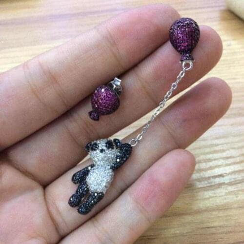 XB472 Luxury Designer Fashion 925 Sterling Silver Jewelry zirconia shinning for lady women,cute&sweet ag