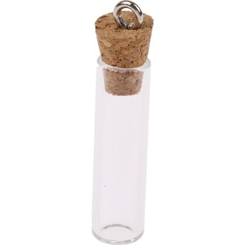 1Pcs Mini Glass Bottles Small Vials Cork Glass Jars Multi Usage Cork Wish Glass New