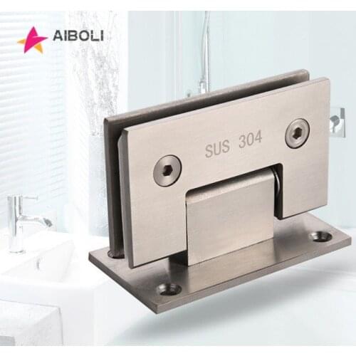 2PCS 90 Degree 304 Stainless Steel Glass Door Hinge Door Hinges For Home Bathroom