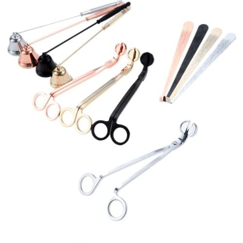 3pcs/sets Candle Snuffer +Trimmer+Hook Candle Accessory Stainless Steel Extinguisher Flame Home Deco