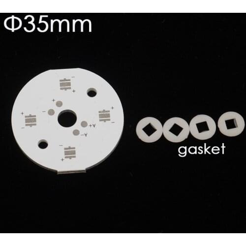 3535 High power LED PCB Heat Sink Aluminum Base Plate/ Circuit board for 4x CREE XP-L HI V2 V3,XP-L V5, XPE or XPG LED bulbs DIY