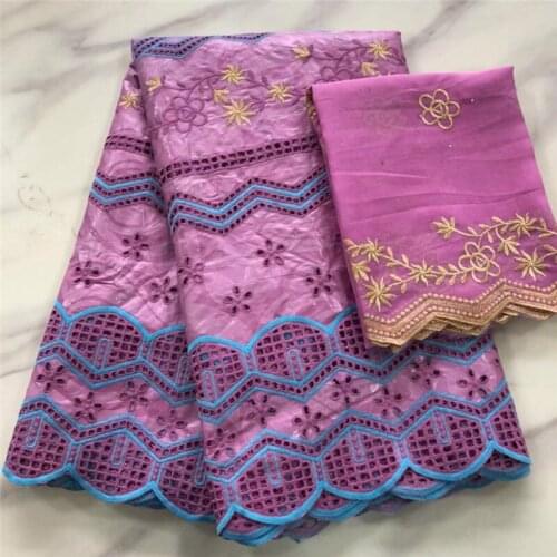 5 +2 Yards Latest Bazin Riche Original 2021 New Female And Embroidered Fabric Cotton Lace Dubai Swiss Voile Lace PL4702