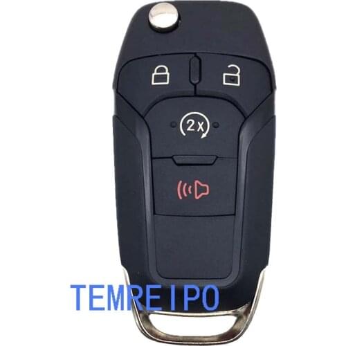 5pcs/lot Smart remote key case 4 button 164R8109 for Ford Edge Escap Explorer Fusion 2015 2016 2017 key shell R