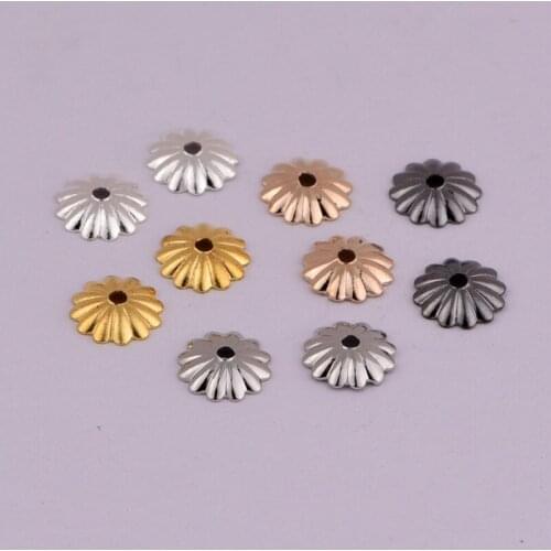 6mm Embossed Small Torus Pendant DIY Handmade Material Bead Bracelet Septa Tassel Pendant