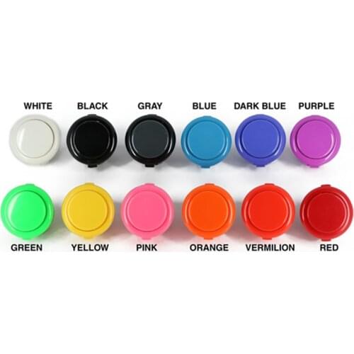 6pcs/lot Original Sanwa OBSF-30 Push Button authentic Sanwa Buttons for arcade machine DIY Cabinet JAMMA 13 colors available