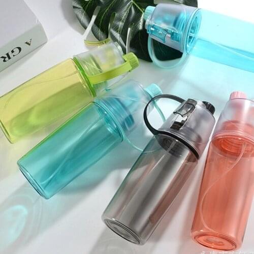 600ml Capacity Sports Portable Water Bottle with Scale Leakproof Clear Anti-leak Drinking Cup for Running Cycling Climbing