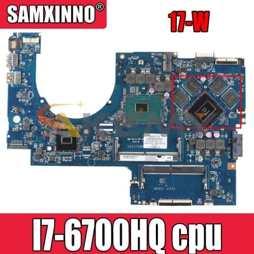 862259 For HP Omen 17-W DAG37AMB8D0 862259-601 SR2FQ I7-6700HQ N16E-GR-A1 Notebook motherboard Mainboard full test 100% work