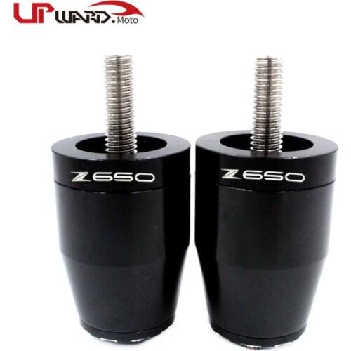 For KAWASAKI Z650 Z 650 2017 2018 2019 Motorcycle CNC Aluminum Handlebar Grips Handle Bar Ends Plug Anti Vibration High quality