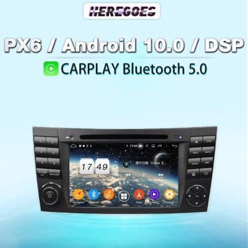 Carplay PX6 7" DSP Android 10.0 Car DVD Player GPS Navigation BT 5.0 Stereo Audio autoradio For Benz W211 W219 W463 2001-2008