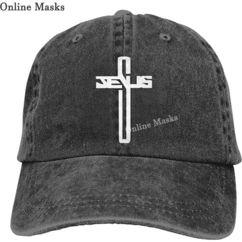 Mens & Womens Christian Jesus Cross Baseball Cap Vintage Washed Adjustable Funny Dad Hat