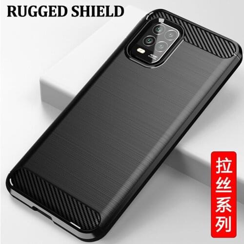 For Xiaomi Mi 10 Lite Zoom Edition Carbon fiber Cover Phone Case Bumper Case Full Protection Shockproof Bumper for Mi 10 Youth