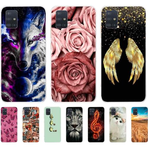 For Samsung Galaxy A51 Case Silicon Back Cover Phone Case For Samsung A51 A515 Soft Case bumper coque