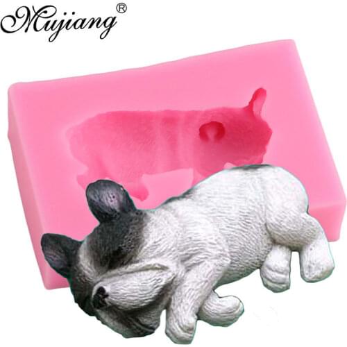 3D Craft Dog Shape Soap Silicone Molds Sugarcraft Fondant Cake Decorating Tools Candy Chocolate Polymer Clay Gumpaste Mould