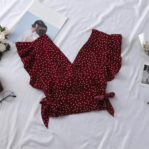 Блузки в горошек Hxyqveuyg China At AliExpress