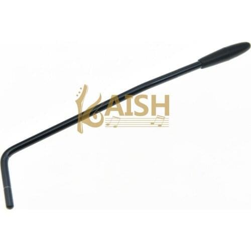 KAISH Kaish Push Fit ST Strat Style Guitar Tremolo Trem Arm Whammy Bar Black with Black Tip