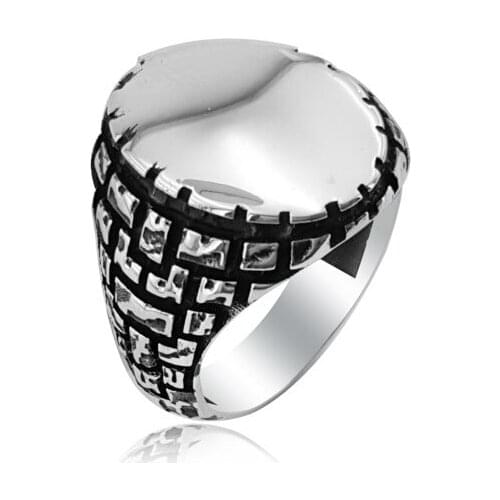 925 Silver Ottoman Ring for Men Dirillis Ertugrul Rings for Man Kayi Rings for Men