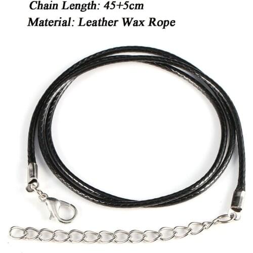 3 pieces New Fashion Necklace Rope Korean Wax Thread Necklace Length 45+5cm for Making DIY Jewelry Necklace Accessories