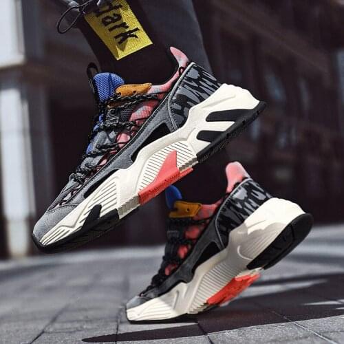 Trend Men Sneakers 2021 Roman Breathable Sports Running Shoes Men Chunky Sneakers Street Style Comfortable Male Casual Shoes