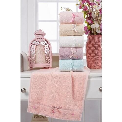 Lacy Laced Hand Towel 6 pieces 30x50 MADE IN TURKİYE