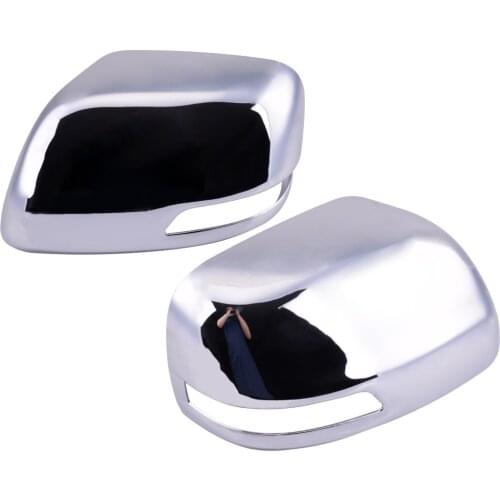 2pcs Car ABS Rearview Mirror Cover Cap fit for Toyota Land Cruiser Prado FJ150 150 2010 2011 2012 2013 2014 2015 2016 2017 2018