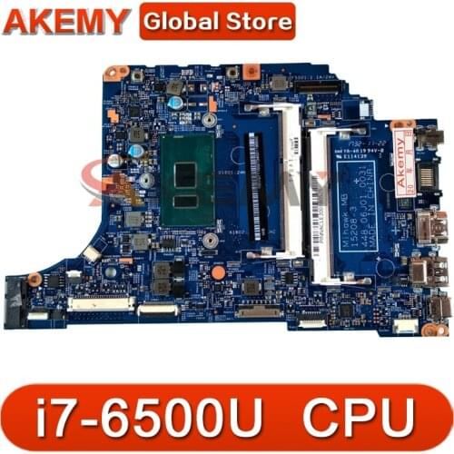Akemy laptop Motherboard For ACER Aspire V3-372 i7-6500U Mainboard 15208-2 SR2EZ DDR3
