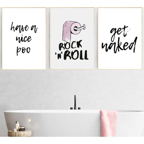 Minimalist Poster Canvas Black White Quote Modern Roll Paper Nordic Painting Art Print Wall Picture Living Bathroom Home Decor