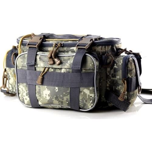 2021 Multifunctional Fishing Tackle Bags Single Shoulder Crossbody Bag Waist Pack Fish Lures Gear Utility Storage Fishing Bag