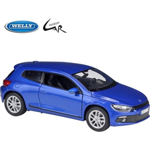 WELLY 1:24 Model Car Simulation Alloy Metal Toy Car Childrens Toy Gift Collection Model Toy Gifts VW Scirocco