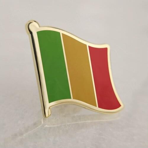 Soft Enamel Mali Flag Lapel Pins