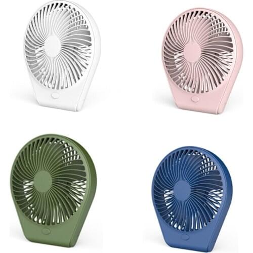 Dual Purpose Mini Table Fan, Rechargeable Battery Mini Desk Fan Strong Wind