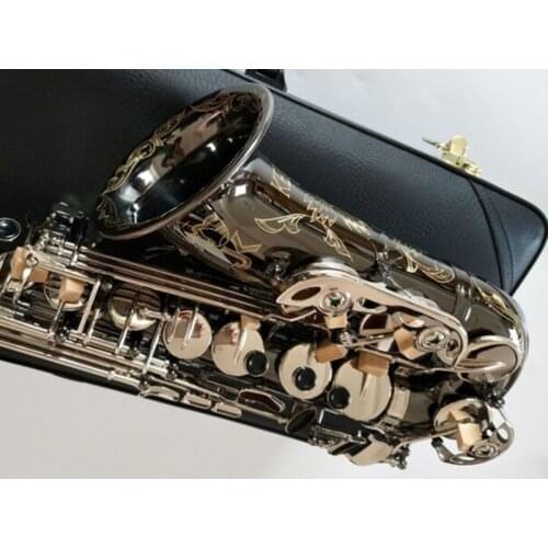 New Alto Saxophone Copy Germany JK SX90R Keilwerth Black Nickel Silver Alloy Alto Sax Brass Musical Instrument With Hard Case