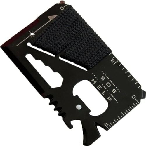 Edc Credit Card Knife Outdoor Camping Multi-function Pocket Hunting Knife Camping Equipment SOS Survival Rescue Tools