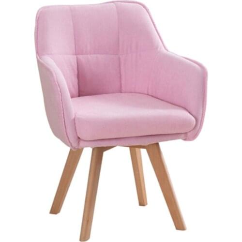 Wholesales household computer chair fashion simple solid wood bedroom sofa armchair hotel guest room leisure make ups seat