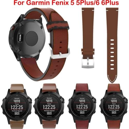 22mm Straps For Garmin Fenix 5/5 Plus 6 6 Pro Watchband Smartwatch Band Genuine Leather Bracelet Forerunner 935 945 Belt correa