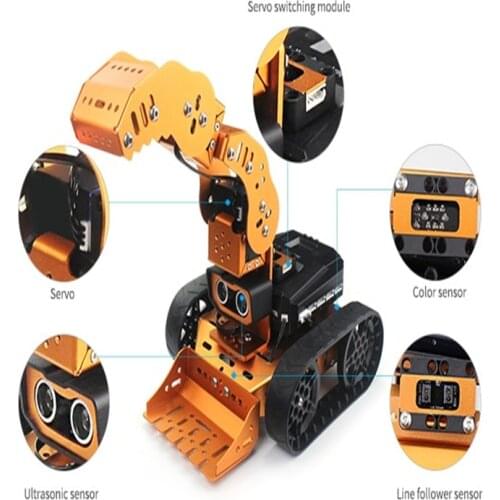 DIY Qbee drilling robot Qbee drilling robot Arduino Scratch Qbee programming intelligent remote control car RC programming robot