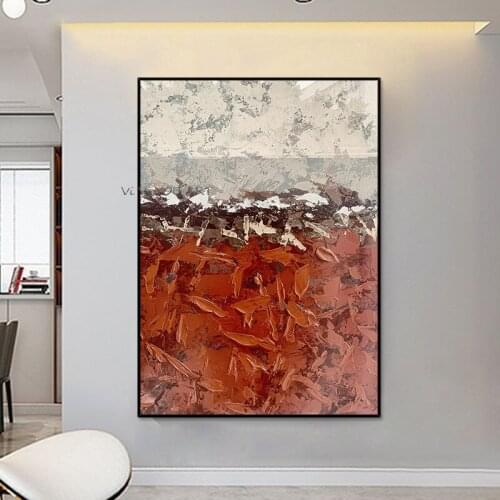 Hand-Painted Abstract Oil Paintings Art Living Room Entrance Modern Minimalist European American Nordic Decorative Wall Pictures
