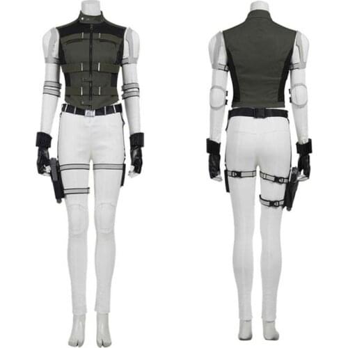 Custom Made Carnival Halloween Widow Cosplay Yelena Costume Belova White Jumpsuit