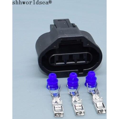 Shhworldsea 3pin auto socket Passenger car cooling water pump wiring harness 7283-1334-30