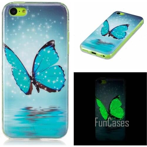 Silicone Luminous Case For coque iPhone 5C Case Cover For coque iPhone 5C iPhone5C Case Cover iphonne espelhada phones skal