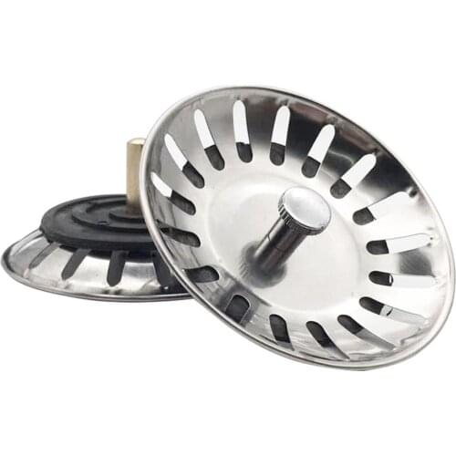 Stainless Steel Kitchen Sink Strainer Food Rice Stopper Rubbish Sink Filter Bathroom Sink Bathtub Colander Strainer With Plug