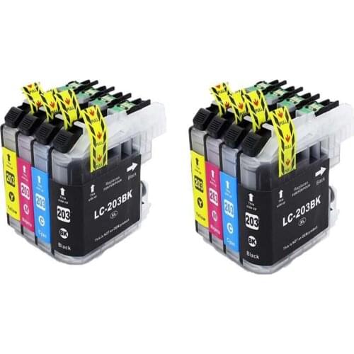 8PK LC203XL Compatible Ink Cartridges For Brother MFC-J4420DW MFC-J4620DW MFC-J5520DW