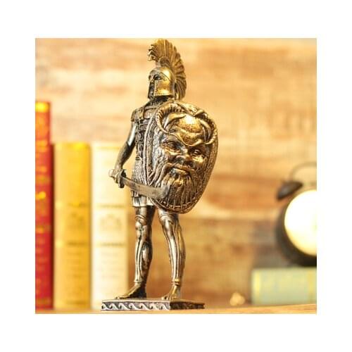 Medieval warrior Sparta medieval warrior armor model ancient Roman armor warrior wine cabinet decoration interior Sculpture