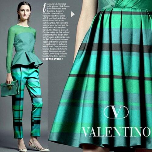 Wonderful Green Forest KS Guest Flower Craft Striped Fashion Cotton Fabric Profile Fabric