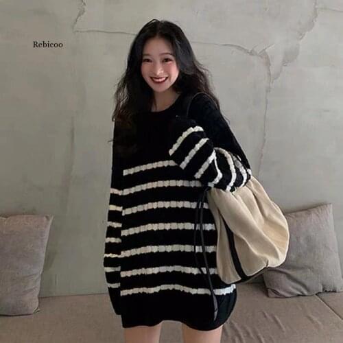 Autumn Winter O-neck Long Sleeve Women Sweater Dress New Fashion Comfortable Ladies Dress Jumper Vestidos